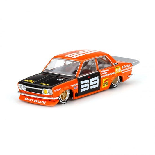 MINI GT 1/64 DATSUN 510 PRO STREET SUNG KANG SK510 ORANGE LHD DIECAST SCALE MODEL CAR - Precintado