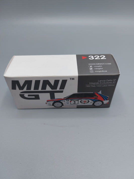 MINI GT LANCIA DELTA HF INTEGRALE EVOLUZIONE #3 322 - SIN PRECINTO