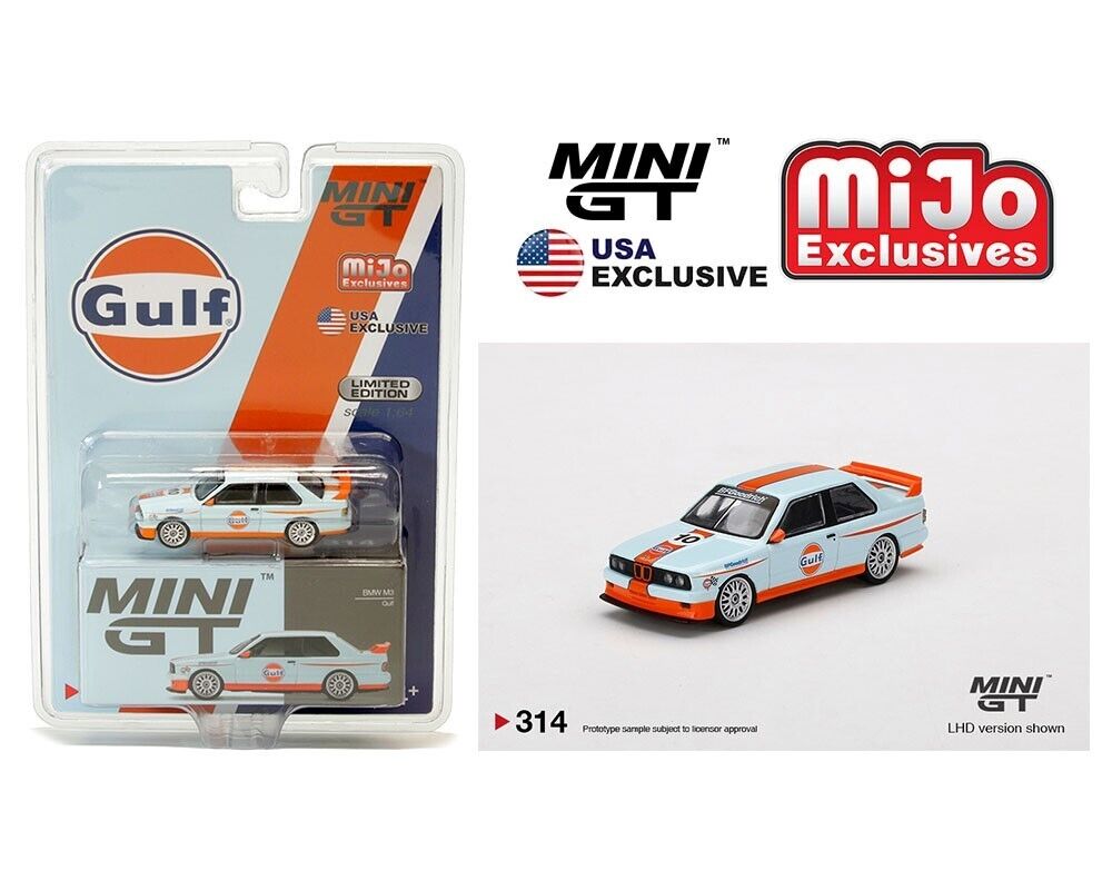 MINI GT BMW M3 MIJO EXCLUSIVE GULF LIMITADO