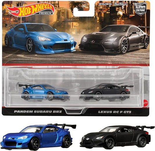 HOT WHEELS 2 PACK PANDEM SUBARU - LEXUS RC F GT3