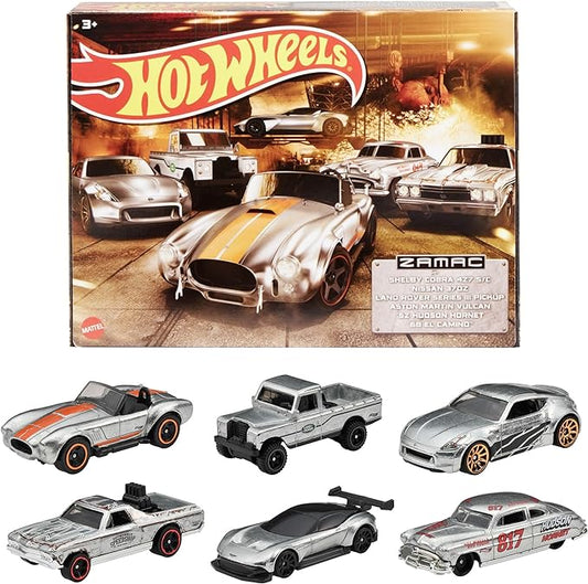 HOT WHEELS SET 6 COCHES ZAMAC HLK52