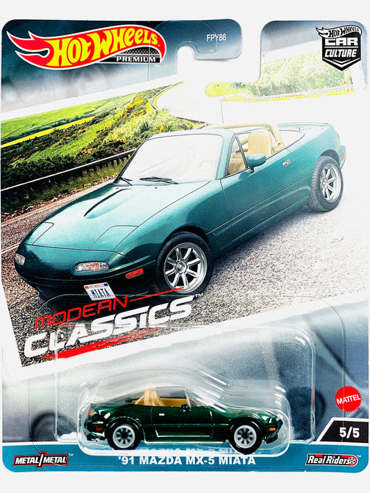 HOT WHEELS 2023 CAR CULTURE MODERN CLASSICS CASE E '91 MAZDA MX-5 MIATA