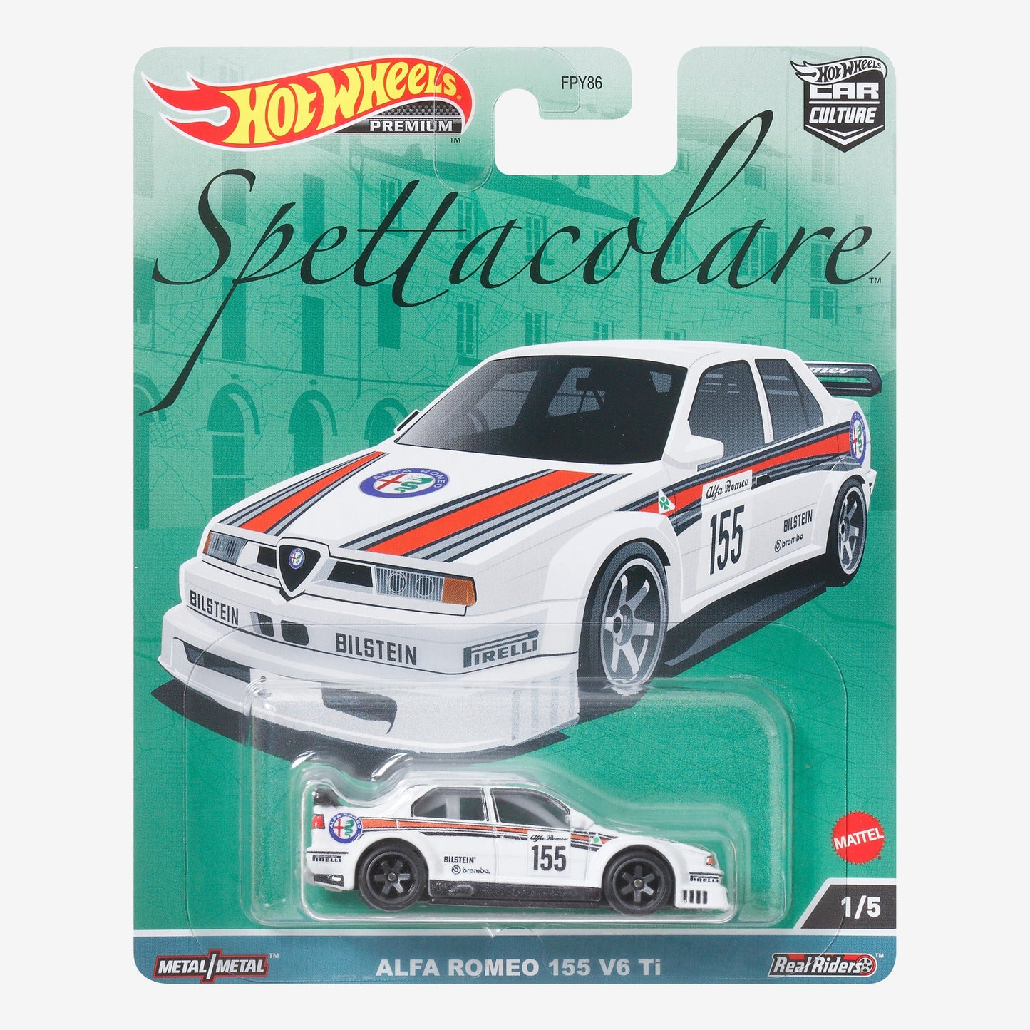 Hot Wheels Premium Car Culture Spettacolare – Alfa Romeo 155 V6 Ti