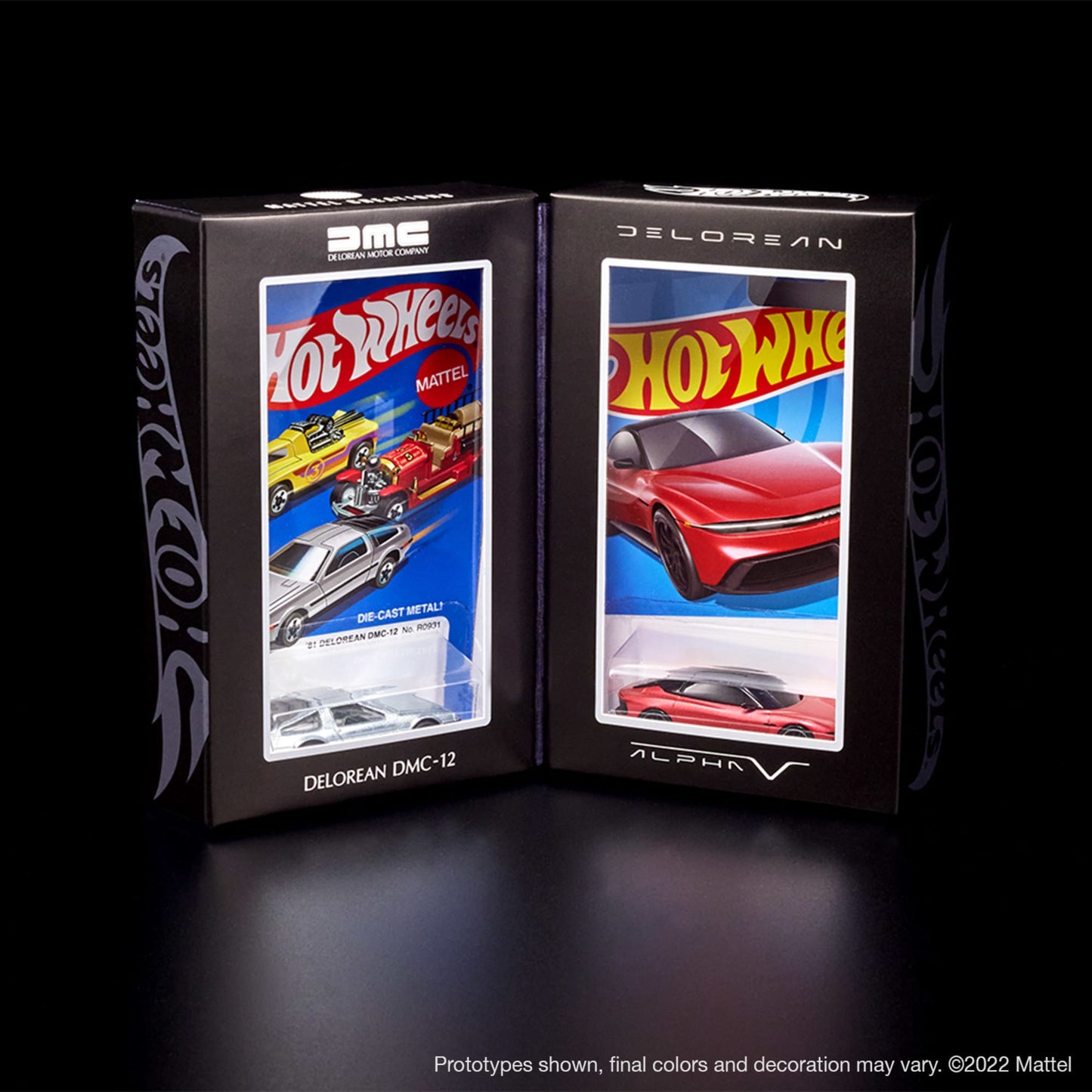 Hot Wheels x DeLorean | DMC-12 & Alpha5 Collector Set