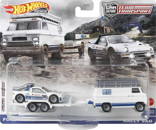 HOT WHEELS TEAM TRANSPORT FORD RS200