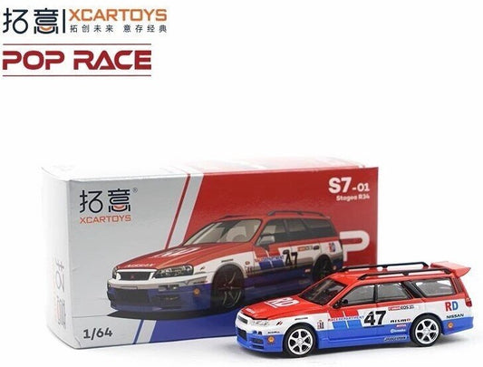 POP RACE NISSAN GTR STAGEA RACING 1/64