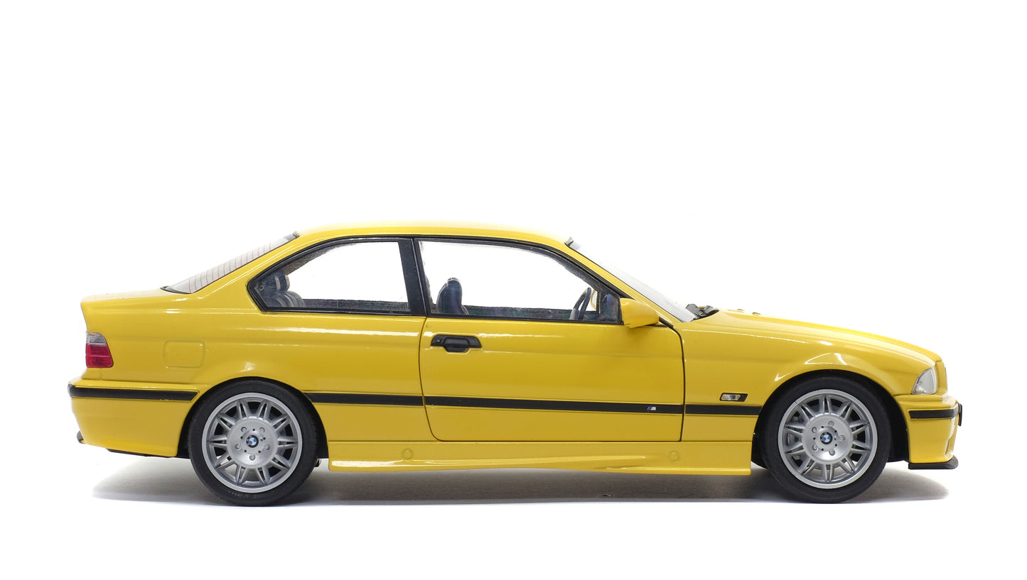 SOLIDO BMW E36 COUPÉ M3 – JAUNE DAKAR – 1994 - 1/18